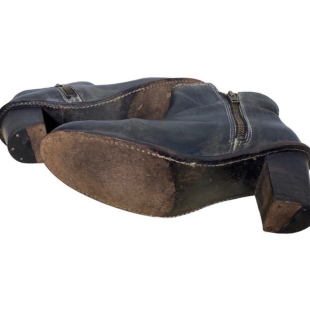 Bed Stu Distressed Leather Cobbler Sonic Bench Made Ankle Heeled Booties Shoes 9 - Picture 10 of 13